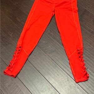 DSG Bright  orange XS Leggings with Ladder Detail